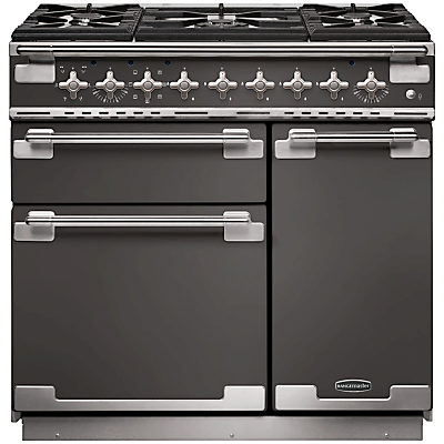 Rangemaster Elise 90 Dual Fuel Range Cooker Stainless Steel/Chrome Trim